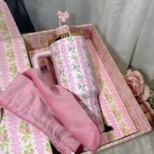 L.O.V.E.Shack Tumbler Water Bottle, Leak-Proof Travel Mug, Suitable For Coffee, Cold Drinks And Daily Use - 粉綠 - 查看 2