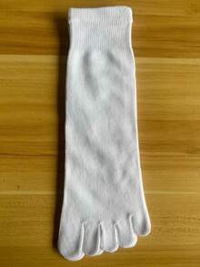 Men's Toe Separator Socks, Mid-Calf Toe Separator Socks, Breathable And Moisture-Wicking, Suitable For Home And Outdoor Sports