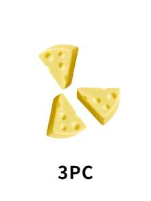 3pcs/7pcs Creative Yellow Cheese Erasers, Cute Cartoon Cheese Design Erasers, Clean Without Residue - Yellow - View 6