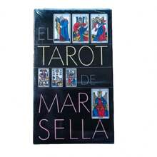 Marseille Tarot - 10.6x6.2cm, Card Game, 78 Cards, Suitable For Party Entertainment, Family Gathering Game, Suitable For Tarot Beginners (Spanish Version)