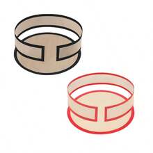 4pcs Reusable Non-Stick Silicone Baking Mat Set - Heat Resistant, For Cookies, Macarons, Bread, Pastries, Prevents Cake Sticking On Edges, Protects Cake Sides And Bottom, Suitable For Cheesecake, Macarons, Pizza Making