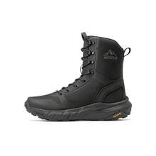 Men's Military Tactical Boot Lightweight Comfortable Boots For Work All Day Side Zipper Motorcycle Combat Hiking Boots Metrostrike(8-9 Inches) - 黑色 - 查看 7