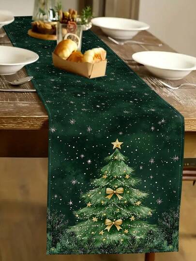 1pc Christmas Bird Table Runner, Christmas Decorative Table Runner, Christmas Linen-Like Table Runner, Table Runner, Table Runner, 1pc Table Runner, 4pcs Placemats, 1pc Cushion Cover, 3 Products Available, Seasonal Home Decor Indoor/Outdoor Party Supplies, Winter Home Decor, Christmas Decoration, Christmas Room Decor, Christmas Party Decoration