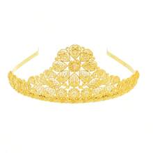 1件金色亮片硬币流苏发饰链，纯色波西米亚风锌合金，四季嘉年华头饰，Y2K风格服饰，婚礼，发饰，准新娘，女士发饰 - 金色 - 查看 6