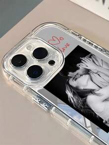 Ốp lưng điện thoại in ảnh cá nhân/thú cưng theo yêu cầu, thời trang, cá nhân hóa, trong suốt, dày dặn, phản quang toàn diện, tương thích với iPhone 11 12 13 14 15 16 Pro Max, thích hợp cho Ngày Valentine, Kỷ niệm, Sinh nhật, Ảnh đời sống, Bạn thân, ốp điện thoại 2025, Ốp điện thoại dễ thương - Trong sáng - Xem 4