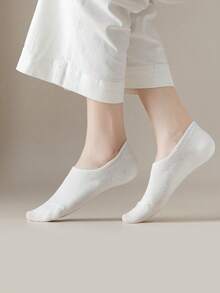 5 paia di calzini invisibili tinta unita, traspiranti e morbidi, adatti per uomo e donna, ideali per uso quotidiano, viaggi, calzini corti, regalo perfetto per le vacanze (consegna casuale) - Multicolore - Visualizzare 3