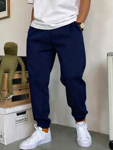 2条装青少年男童保暖内衬运动裤，柔软抗皱，适合室内、室外、运动，春、秋、冬皆宜。