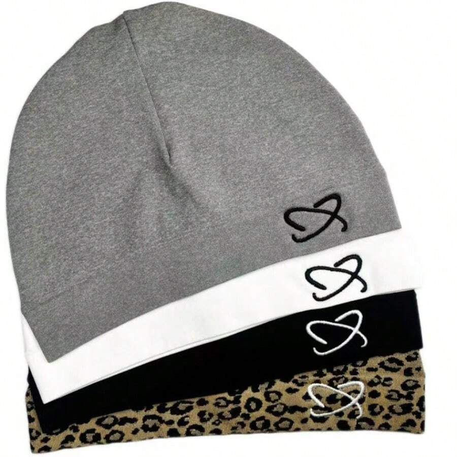 Mũ len thêu thời trang Y2K, mũ chạy bộ ngoài trời thể thao dành cho cả nam và nữ - Thoáng khí, co giãn, trang phục thường ngày mùa đông thời trang