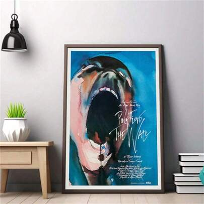 1 张《墙》电影海报，复古帆布画，时尚海报，墙面艺术，墙面装饰，现代简约风格海报，客厅和卧室装饰，浴室装饰，理想礼物，不含画框