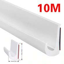 Self Adhesive Shape Rain Gutter Drip Rail Molding RV Water Guide Strip - White - View 11