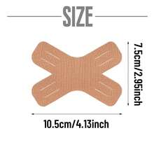 20 件装多色 X 型膝盖肌肉贴，马拉松跑步运动膝盖肌肉贴，锻炼健身肌肉贴健身房配件膝盖支撑运动护膝健身房护膝 - 彩色 - 查看 3