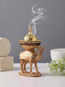 1个树脂创意立式骆驼香炉，适用于客厅、书房、卧室、餐厅等空间，是斋月、情人节、母亲节、感恩节等节日的最佳礼物。 - 彩色 - 查看 6