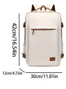 女士背包，大容量旅行背包，通勤/上学背包，时尚笔记本电脑包，短途商务旅行行李包，符合瑞安航空、威兹航空及其他航空公司的规定 - 彩色 - 查看 10