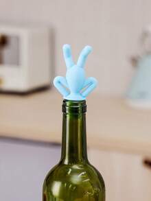 Creative Silicone Doll Wine/Champagne Bottle Stopper - Airtight Preserver, Suitable For Restaurants, Inverted, Bottle Cap