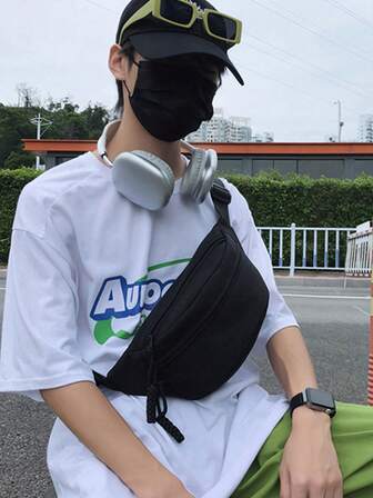 1 Large-Capacity 2025 New High-End And Simple Female Student Crossbody Bag, Autumn And Winter Design, Single-Shoulder Bag, Waterproof And Fashionable Chest Bag