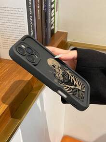 1个创意极简骷髅猫彩绘防震TPU手机壳，兼容苹果XS/XS Max/XR/11/12/13/14/14 Plus/15/15 Plus/16/16 Plus/7/8 Plus/17/17 Pro等型号 - 彩色 - 查看 5