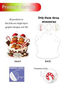 Personalized Family Name Ornament Custom Text Christmas 2025 Gingerbread Family Decoration Holiday Tree Hanging Ornament Winter Keepsake Gift For Parents Kids Friends Home Decor Personalized Ornament Fashionable Holiday Decoration Stocking Stuffer Gift Exchange Family Name Ornament