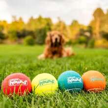 Outward Hound Squeaker Ballz 4-Pack Tennis Ball Dog Toys With Squeaker, Interactive Fetch Play For Pets Under 50 Lbs, Training Balls For Indoor &Amp; Outdoor Exercise, Medium, 25-Inch - ColorI - 查看 5