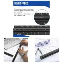 Architectural Scale Ruler Blueprint, 12'' Metric Metal Engineers ...