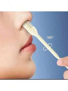 1 Piece Rotary Nose Hair Removal Trimmer, 360 Degree Rotating Nose Hair Trimmer Stainless Steel Portable Rotating Double Head Nose Hair Trimmer Nose Hair Trimmer