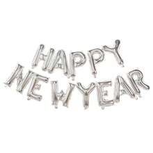 14pcs/Set 16inch Happy New Year Letter Shape Foil Balloons New Year Decoration Party Decor - Multicolor - View 6