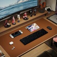 1 peça de tapete de mesa com proteção para os olhos, tapete de escritório, mouse pad grande, papel mata-borrão de couro sintético antiderrapante, mesa de laptop, tapete de mesa para maquiagem com unhas, tapete de mesa de centro, tapete de penteadeira, toalha de mesa extra grande, bloco de escrita à prova d'água para escritório e casa, à prova d'água, à prova de óleo, resistente ao desgaste, tapete de mesa de jantar sem necessidade de lavagem, adequado para uma variedade de mesas