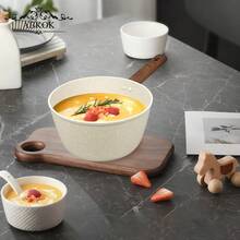 ABKOK 1pc Aluminum Non-Stick Cookware Set With Lid, Multi-Functional Soup Pot, Large Capacity Design, Non-Stick & Scratch-Resistant, Suitable For All Stove Types, Ideal Choice For Healthy Cooking