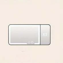 Auto Sonnenblende LED Make-up Spiegel, Aufladbarer LED Spiegel mit dimmbarem Touchscreen, Make-up Spiegel mit 3 Lichtmodi, einstellbare Helligkeit, Clip-On Rückspiegel Sonnenblende Kosmetikspiegel, Autozubehör