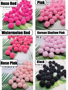 100个迷你绒球,手工毛绒球,色彩鲜艳的彩虹绒球,涤纶工艺球,毛毡套装,毛毡板,2025年毕业季装饰,家居用品,派对用品,复活节礼物,节日派对装饰,悬挂饰品和DIY项目 - 非常适合手工制作配件,母亲节,婚礼季,毕业季,送给家人和朋友的礼物,比最小的硬币还要小一点。迷你 - 彩色 - 查看 10