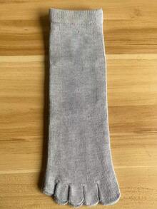 Men's Toe Separator Socks, Mid-Calf Toe Separator Socks, Breathable And Moisture-Wicking, Suitable For Home And Outdoor Sports