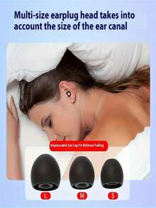 1 Par de Tampões de Ouvido de Silicone Reutilizáveis, Adequados para Dormir e Nadar, com 2 Pares de Cabeças de Reposição, Podem Ser Usados para Ronco, Aprendizado, Concertos, Confortáveis e Duráveis