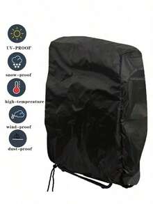 1pc 210D Oxford Fabric Folding Chair Cover - Waterproof Dustproof Storage Bag, Suitable For Patio, Garden And Home Organization
