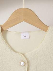 2pcs Girls Casual Outfit Set - Sleeveless Top With Bow Decor And Long Sleeve Knee-Length Dress, Fashion Suit For Girls, Spring/Autumn/Winter - Red - View 3