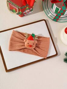 1 Set Christmas Tree, Santa Claus Doll, Baby Headband With Cute Bells, Reindeer, Girls Hair Accessories - Multicolor - View 5