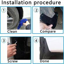 4PCS Car Mud Flaps Splash Guards For Front Or Rear Auto Accessories Universal - 1 - 查看 6