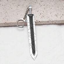 1pc Fashionable Sword Shaped Keychain Pendant, Creative Weapon Decor Accessory Suitable For Men And Women, Christmas Gift - Multicolor - View 6