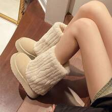 Women Mid-Calf Boots - Màu Khaki - Xem 2