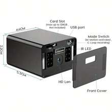 Mini 1080P HD Security Camera With 64GB Built-In Storage, Motion Detection, Night Vision, USB Charging, No WiFi Needed For Indoor Home Monitoring - Đen + 32GB - Xem 4