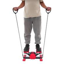 Portable Pedal Exerciser Foot Pedal Exercise Machine With Pull Ropes - red and black - View 6