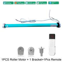 2N.M Tuya WiFi AC100-240V Smart Curtain Motor For 37mm 38mm Diameter Windows, Electric Automatic Blackout System With Remote Control And Voice Control, Compatible With Alexa, Yandex, And Alice - Tuya WiFi Version - View 10