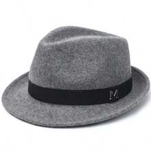 1 件，男士英式圆顶礼帽，复古爵士风格宽边帽，秋季户外骑行配件，节日时尚礼物，修饰脸型的设计。 - 彩色 - 查看 6