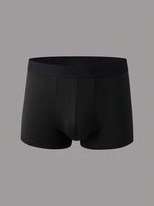 3pcs/Pack Men's Solid Color Thickened Everyday Briefs - Black - View 7