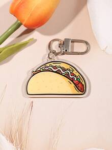 Cinnamon Roll Acrylic Keychain Accessories Bag Charm Cute Backpack Pendant Keyring Gifts For Friends