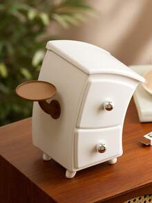 Tủ đựng đồ để bàn đa năng sáng tạo, hộp đựng đồ dễ thương, kệ sắp xếp nhỏ gọn với núm vàng, kệ đựng đồ để bàn bằng nhựa bền, phù hợp cho văn phòng tại nhà, bàn trang điểm, trường học - Hộp đựng đồ trang trí tiết kiệm không gian, món quà Giáng sinh lý tưởng - Kệ sắp xếp để bàn đáng yêu với 2 ngăn kéo và chân chắc chắn, tuyệt vời cho bàn làm việc hoặc bàn trang điểm, lưu trữ đồ dùng trên bàn, sắp xếp và lưu trữ đồ dùng trên bàn, kệ đựng đồ để bàn, kệ trưng bày thẻ nhỏ, phụ kiện bàn làm việc - Nhiều màu - Xem 4