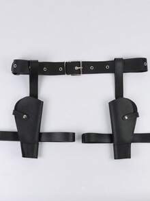 Bộ 1 bao súng lục bằng da PU phong cách Steampunk cướp biển, bao súng đeo chân thời Trung cổ Phục hưng kèm thắt lưng, thích hợp cho LARP, Cosplay & trang phục hiệp sĩ Halloween. - A - Xem 8