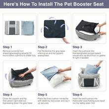 HAZOOWILL HazoWill 二合一宠物车载座椅，便携式可拆卸旅行增高垫，适用于小型犬和猫，柔软可转换床，透气夏季设计，可调节牵引绳和安全带扣，适用于前排和后排座椅