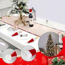 圣诞椅套和桌布套装，无纺布圣诞餐桌靠背套，餐厅节日装饰