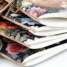 1 件，A5，80 页，动物森林速写本，兔子，松鼠，狐狸，猫头鹰，绷带悬挂，空白图片笔记本，便携式旅行速写本，DIY 日记本，空白笔记本，非常适合书写，非常适合彩色铅笔、油画颜料、马克笔和完美的礼物，圣诞礼物 - A5 - 查看 10