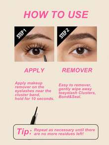 3支/2支/1支装，10毫升粘合剂及封层液，5毫升卸除液，睫毛嫁接胶水，睫毛粘合剂及封层液，单根睫毛粘合剂及封层液，DIY睫毛嫁接超强粘合剂，簇状睫毛胶水，二合一粘合剂及封层液，簇状睫毛粘合剂 - 黑色 - 查看 8