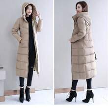 Women Winter Coats - Màu Khaki - Xem 5